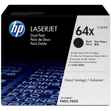 Picture of HP CC364XD (HP 64X) Black Smart Print Cartridge