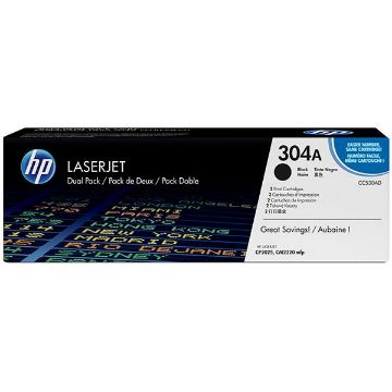 Picture of HP CC530AD (HP 304A) Black Toner Printer Cartridge