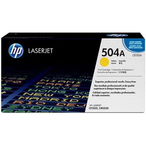 Picture of HP CE252A (HP 504A) Yellow Toner Cartridge