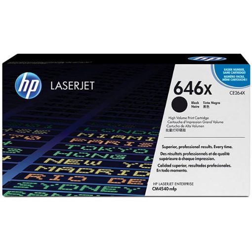 Picture of HP CE264X (HP 646X) High Yield Black Laser Toner Cartridge