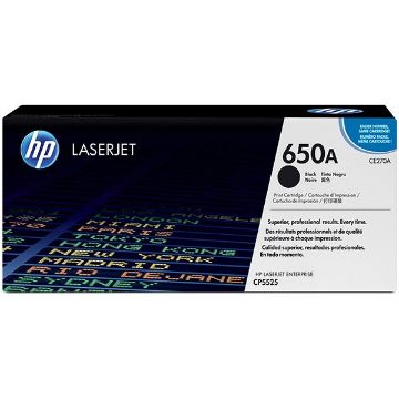 Picture of HP CE270A (HP 650A) Black Laser Toner Cartridge