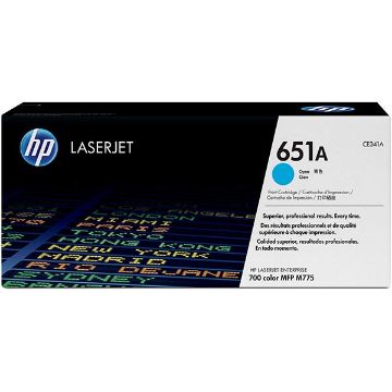 Picture of HP CE341A (HP 651A) Cyan Toner Cartridge