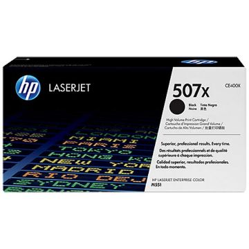 Picture of HP CE400X (HP 507A) High Yield Black Toner Cartridge