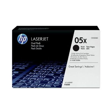 Picture of HP CE505XD (HP 05X) Black Smart Print Cartridge