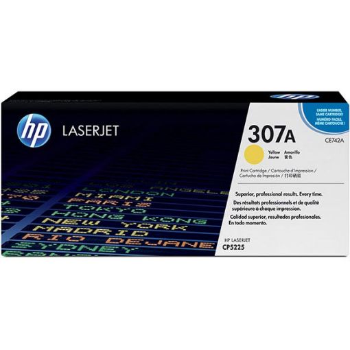 Picture of HP CE742A (HP 307A) Yellow Laser Toner Cartridge