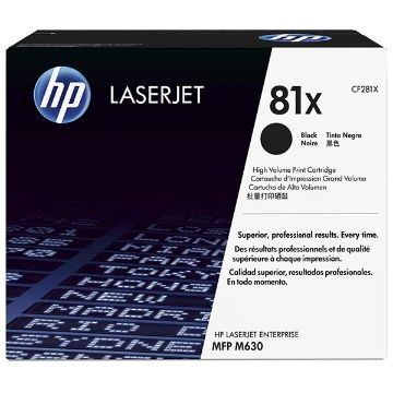 Picture of HP CF281X (HP 81X) High Yield Black Toner Cartridge