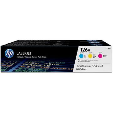 Picture of HP CF341A (HP 126A) Cyan, Magenta, Yellow Smart Print Cartridge (Combo Pack)