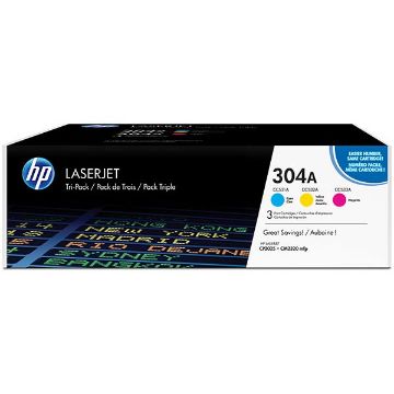 Picture of HP CF340A (HP 304A) Cyan, Magenta, Yellow Toner Cartridge