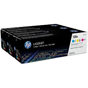 Picture of HP CF371AM (HP 128A) Cyan/Magenta/Yellow Toner Cartridge