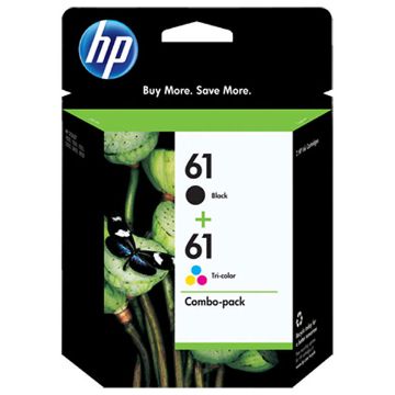 Picture of HP CR259FN (HP 61) Black and Tri-Color Ink Cartridge (Combo, 2pk)