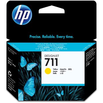 Picture of HP CZ132A (HP 711A) Yellow Inkjet Cartridge