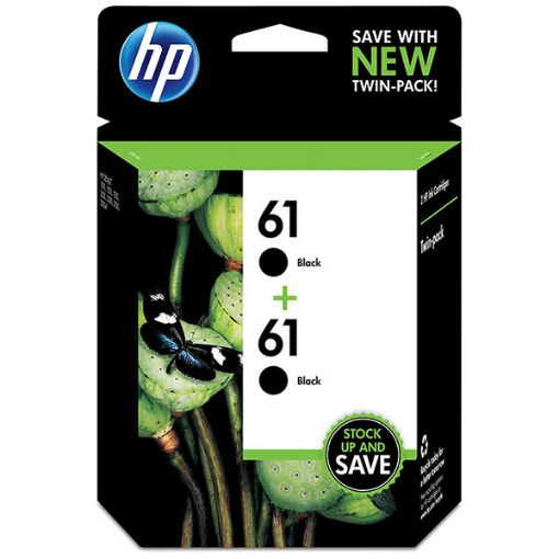 Picture of HP CZ073FN (HP 61) Black Inkjet Cartridges (2 each)