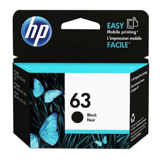 Picture of HP F6U62AN (HP 63) Black Ink Cartridge