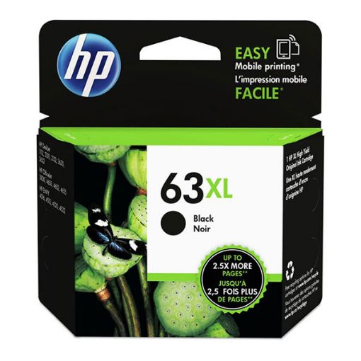 Picture of HP F6U64AN (HP 63XL Bk) High Yield Black Inkjet Cartridge