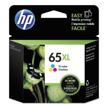 Picture of HP N9K03AN (HP 65XL) High Yield Tri-Color Inkjet Cartridge