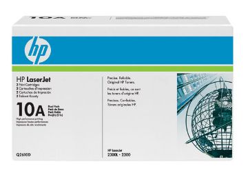 Picture of HP Q2610AD (HP 10A) Black Laser Toner Cartridges (2 pk)