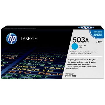 Picture of HP Q7581A (HP 503A) Cyan Toner Cartridge