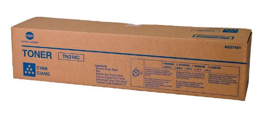 Picture of Konica Minolta A0D7431 (TN-314C) Cyan Toner Cartridge