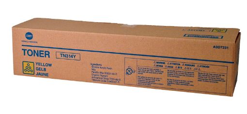 Picture of Konica Minolta A0D7231 (TN-314Y) Yellow Toner Cartridge