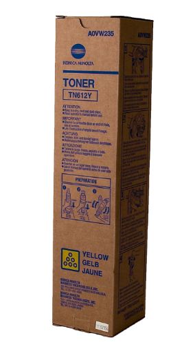 Picture of Konica Minolta A0VW235 (TN-612Y) Yellow Toner Cartridge