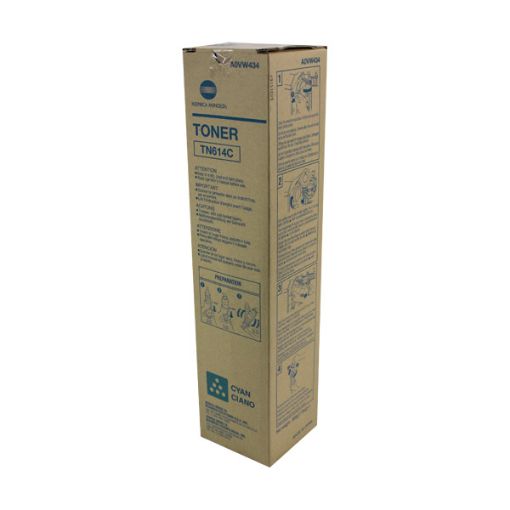 Picture of Konica Minolta A0VW434 (TN-614C) Cyan Toner Cartridge