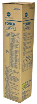 Picture of Konica Minolta A0VW234 (TN-614Y) Yellow Toner Cartridge