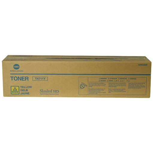 Picture of Konica Minolta A3VU230 (TN-711Y) Yellow Toner Cartridge