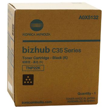 Picture of Konica Minolta A0X5132 Black Toner Cartridge