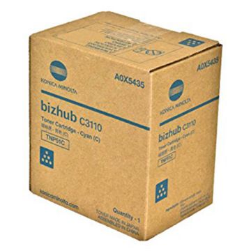 Picture of Konica Minolta A0X5435 (TNP51C) Cyan Toner Cartridge