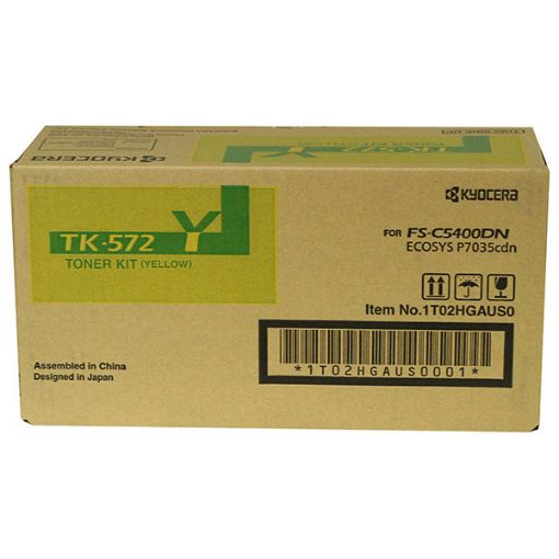 Picture of Kyocera Mita 1T02HGAUS0 (TK-572Y) Yellow Toner Cartridge