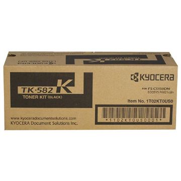 Picture of Kyocera Mita 1T02KT0US0 (TK-582K) Black Toner Cartridge