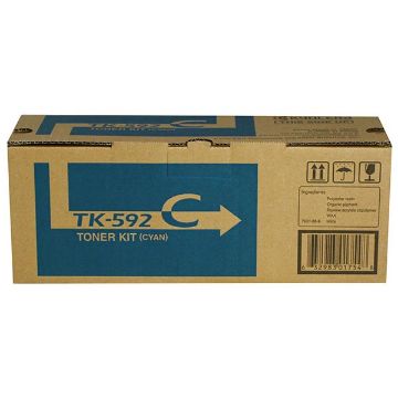 Picture of Kyocera Mita 1T02KVCUS0 (TK-592C) Cyan Toner Cartridge