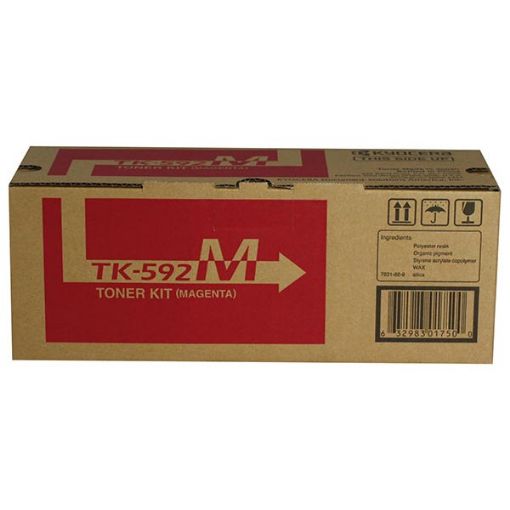 Picture of Kyocera Mita 1T02KVBUS0 (TK-592M) Magenta Toner Cartridge