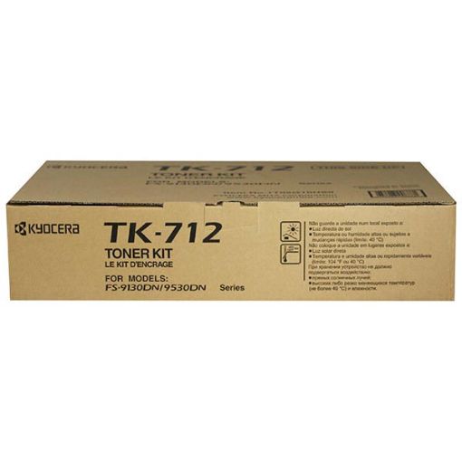 Picture of Kyocera Mita 1T02G10US0 (TK-712) Black Toner Cartridge