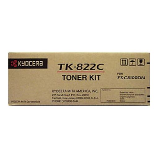 Picture of Kyocera Mita 1T02HPCUS0 (TK-822C) Cyan Toner Cartridge