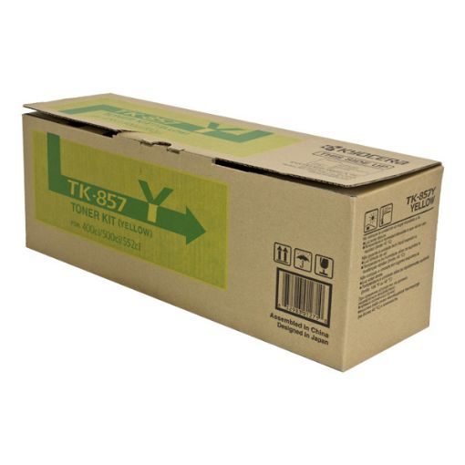 Picture of Kyocera Mita 1T02H7AUS0 (TK-857Y) Yellow Toner Cartridge