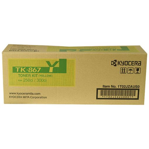 Picture of Kyocera Mita 1T02JZAUS0 (TK-867Y) Yellow Toner Cartridge