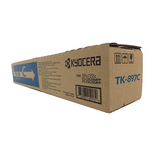 Picture of Kyocera Mita 1T02K0CUS0 (TK-897C) Cyan Toner Cartridge