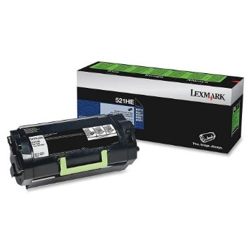 Picture of Lexmark 52D1H0E Black Laser Toner Cartridge