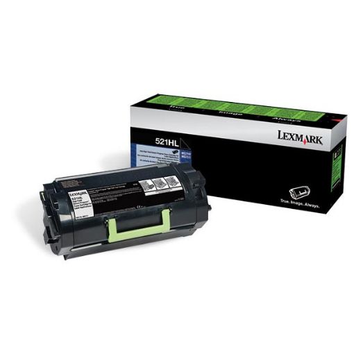 Picture of Lexmark 52D1H0L (Lexmark #521HL) Black Toner