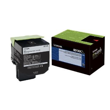 Picture of Lexmark 80C1XK0 Black Toner Cartridge