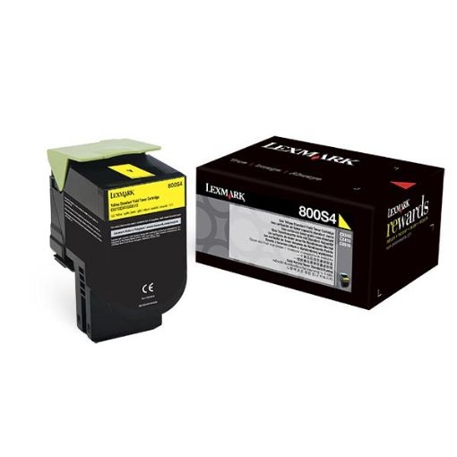 Picture of Lexmark 80C0S40 Yellow Toner