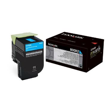 Picture of Lexmark 80C0X20 Extra High Yield Cyan Toner