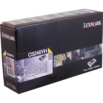 Picture of Lexmark C5246YH High Yield Yellow Toner