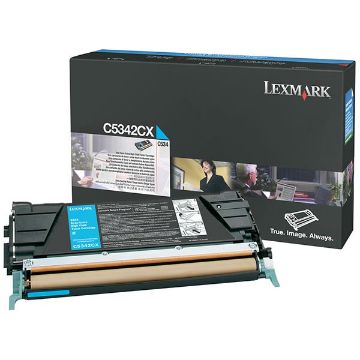 Picture of Lexmark C5346CX Extra High Yield Cyan Toner