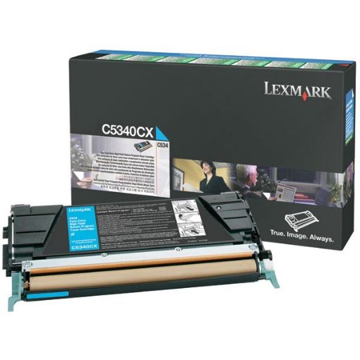 Picture of Lexmark C5340CX High Yield Cyan Laser Toner Cartridge