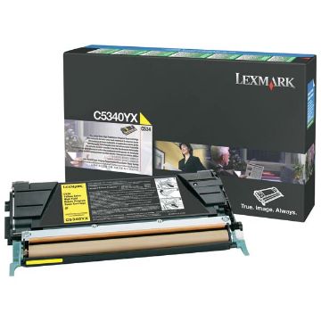 Picture of Lexmark C5340YX High Yield Yellow Laser Toner Cartridge