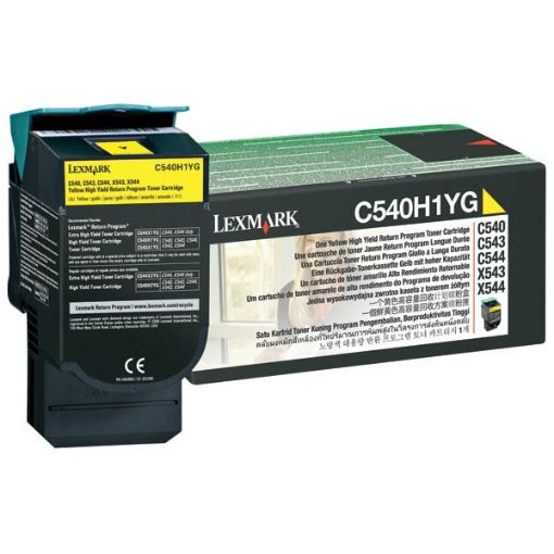 Picture of Lexmark C540H1YG High Yield Yellow Toner