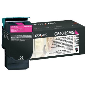 Picture of Lexmark C540H2MG Magenta Toner Cartridge