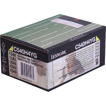 Picture of Lexmark C540H4YG High Yield Yellow Toner